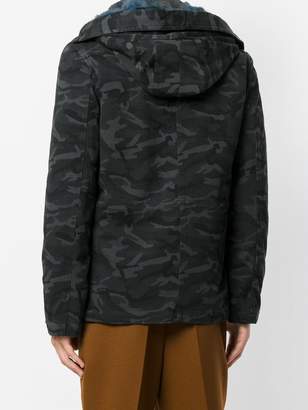 Yves Salomon camouflage coat