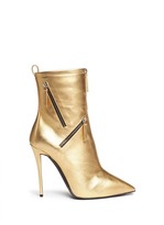 Thumbnail for your product : Nobrand 'Yvette' metallic leather zip boots