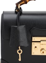 Thumbnail for your product : Gucci Padlock Leather Top Handle Bamboo Bag