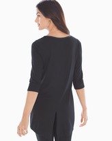 Thumbnail for your product : Soma Intimates Soft Jersey Split Back 3/4 Sleeve Tunic Black