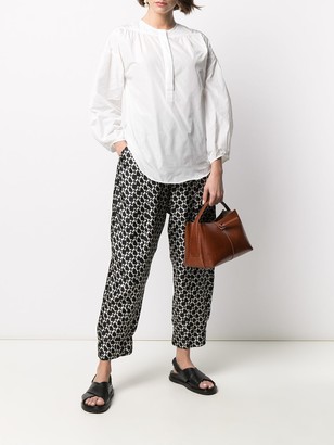Odeeh Abstract-Print Harem Trousers