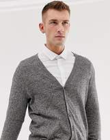 Thumbnail for your product : ASOS Design Cardigan In Black And White Twist Cotton