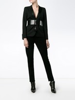 Thumbnail for your product : Saint Laurent Satin Lapel Single-Breasted Blazer