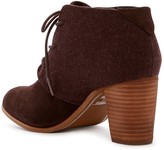 Thumbnail for your product : Toms Lunata Lace-Up Suede & Wool Bootie