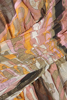 Thumbnail for your product : Emilio Pucci Backless printed silk-blend gown
