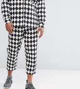 Thumbnail for your product : Reclaimed Vintage Inspired Relaxed Trousers In Harlequin Print