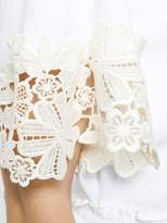 Thumbnail for your product : See by Chloe lace-trimmed T-shirt