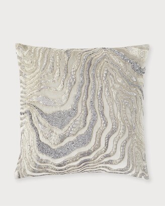 Callisto Home Silver Velvet Decorative Pillow, 22"Sq. - ShopStyle Indoor  Cushions