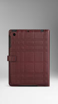 Thumbnail for your product : Burberry Embossed Check Leather iPad Mini Case