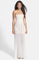 Thumbnail for your product : BCBGMAXAZRIA 'Vivienne' Bustier Lace Dress