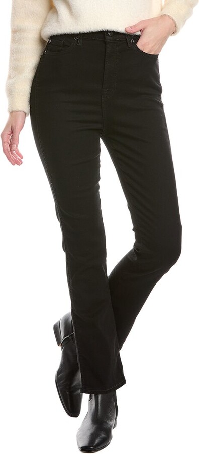 7 For All Mankind High-Rise Slim Kick Rinse Ankle Crop Jean