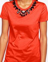 Thumbnail for your product : Sportmax Code T-Shirt with Embellished Neckline