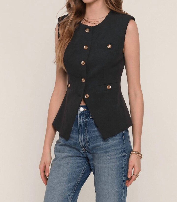 Heartloom Roxanna Vest In Black