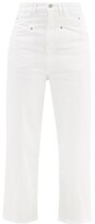 Thumbnail for your product : Isabel Marant Dilali Cropped Straight-leg Jeans - White