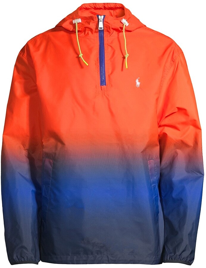 orange polo jacket