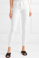 Thumbnail for your product : Frame Le Skinny De Jeanne Mid-rise Jeans - White