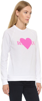 Thumbnail for your product : Rodarte Rohearte Sweatshirt with Pink Heart