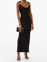 Thumbnail for your product : Versace Cowl-neck Jersey Dress - Black