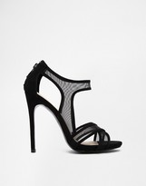 Thumbnail for your product : KG by Kurt Geiger Haze Black Suede Heeled Sandals
