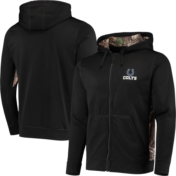 Men's Dunbrooke Black, Realtree Camo Indianapolis Colts Decoy Tech Fleece Full-Zip Hoodie - Black, Realtree Camo