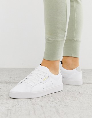 adidas Super Sleek sneakers in white - ShopStyle
