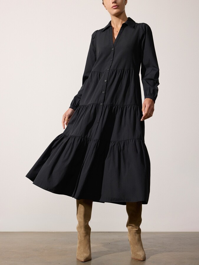 Brochu Walker The Long Sleeve Havana Dress