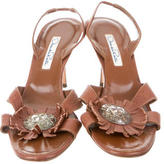Thumbnail for your product : Oscar de la Renta Fringe-Accented Sandals