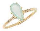 Thumbnail for your product : Suzanne Kalan 14K Yellow Gold, White Diamond & Chalcedony Ring