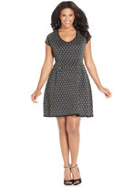 Thumbnail for your product : Jessica Simpson Plus Size Twylar A-Line Sweater Dress