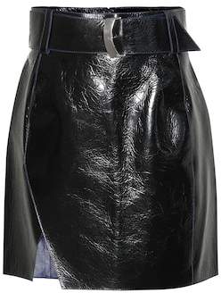 Thierry Mugler Leather miniskirt