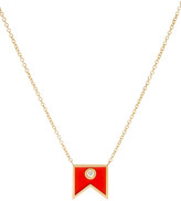 Thumbnail for your product : K Kane Code Flag Diamond Pendant Necklace - B