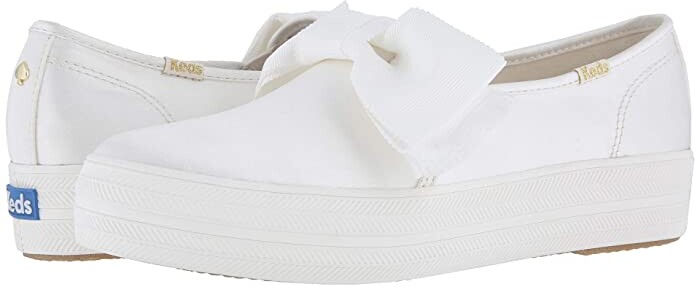 keds triple decker slip on black