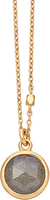Astley Clarke Stilla 18ct gold-plated labradorite pendant necklace, Women's, Yellow gold