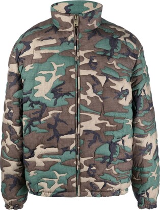 ERL Camouflage-Print Padded Jacket