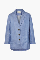 Thumbnail for your product : Mara Hoffman Fatima Embroidered Striped Organic Linen-twill Jacket