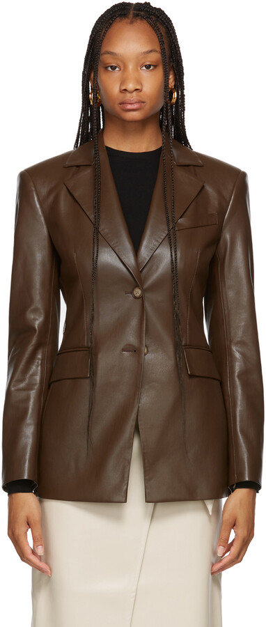 Women Brown Leather Jacket | Shop the world's largest collection of fashion  | ShopStyle