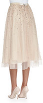 Thumbnail for your product : Alice + Olivia Rina Bead-Embellished Tulle Skirt
