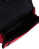 Thumbnail for your product : Saint Laurent Opium 2 Tassel Velour Crossbody Bag, Bordeaux/Black