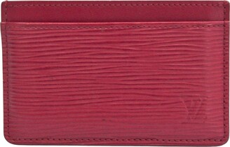 Wallet Louis Vuitton Red in Suede - 31090281