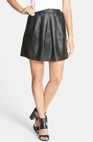 Thumbnail for your product : Eileen Fisher The Fisher Project Short Pleat Leather Skirt