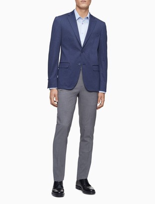 Calvin Klein Slim Fit Navy Notch Lapel Jacket - ShopStyle Sport Coats &  Blazers