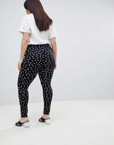 Thumbnail for your product : ASOS Curve Leggings In Spot Print