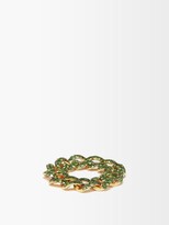 Thumbnail for your product : Shay Essential Garnet & 18kt Gold Ring - Green Gold