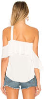 Thumbnail for your product : Krisa Off Shoulder Drop Ruffle Tank Top