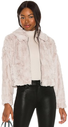 bb dakota faux fur jacket black