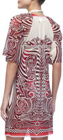 Thumbnail for your product : Jean Paul Gaultier Printed Sheer Chiffon Coverup