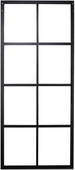 Belleze Glass Mountain Sliding Barn Door without Installation Hardware Kit