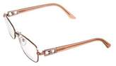 Thumbnail for your product : Versace Square Logo Eyeglasses