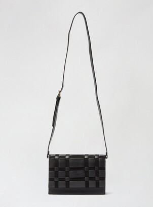 Dorothy Perkins Women's Black Weave Crossbody Bag - One Size