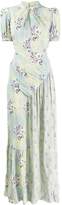 Thumbnail for your product : Self-Portrait floral print ruched detail maxi dress